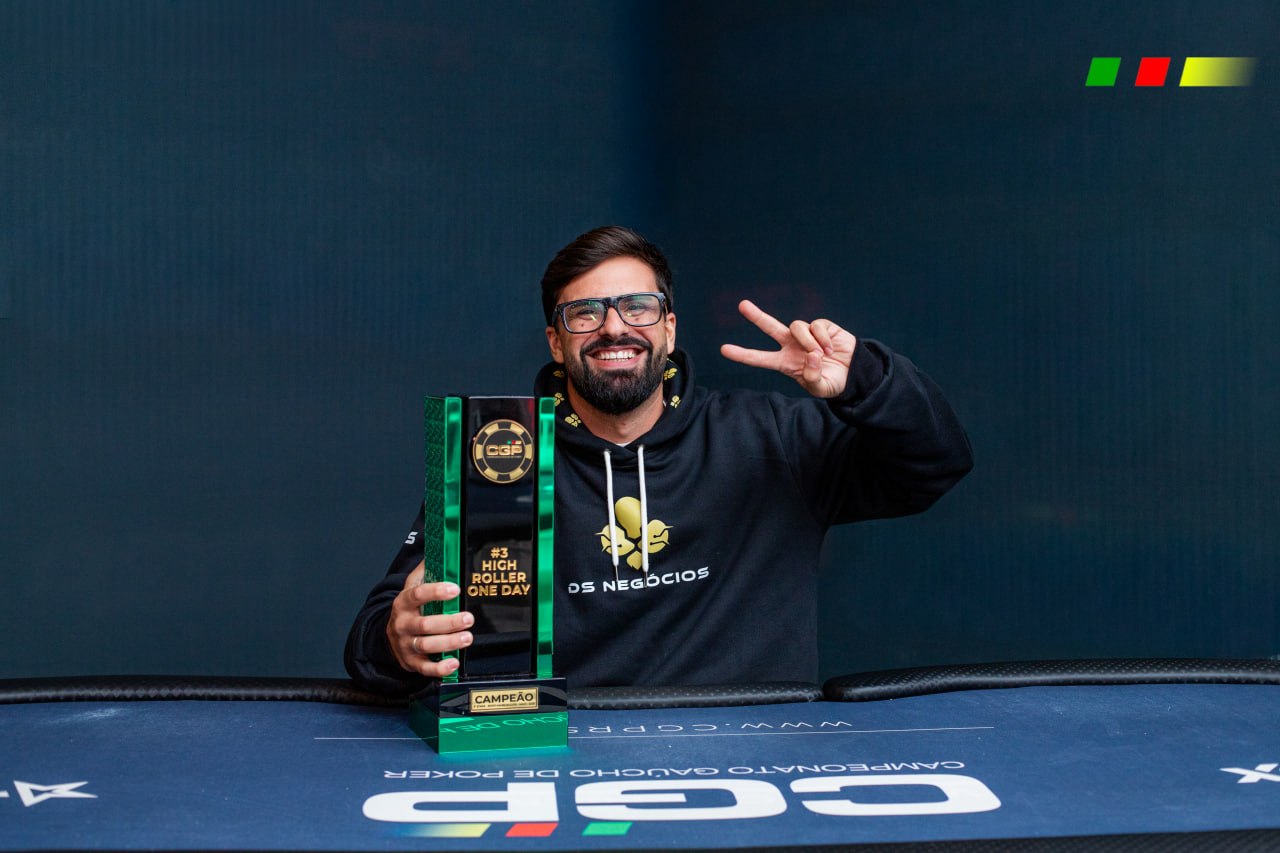 Diogo Souza, CEO da DS Negócios, campeão do High Roller Teilor Deconto One Day no CGP 2026